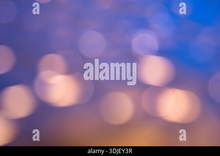 Abstract Cosmic Liquid Texture in Deep Blue and Purple Tones Stock Photo