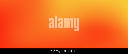 Sunset glow gradient wallpaper with red to orange fade. Smooth blurred color gradation for cover designs Stock Vector