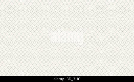 A subtle, seamless pattern of fine, overlapping, wavy line. This thin line guilloche background is perfect for secure documents, certificate, or a sop Stock Vector