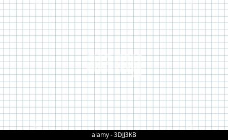 A clean, seamless pattern of a white graph paper with light blue grid lines. Ideal for educational backgrounds, technical drawings, architectural plan Stock Vector