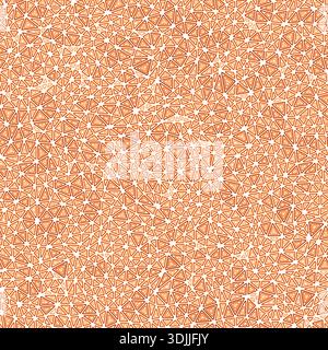 Geometric template background. Multiple repeated inner triangles. Small triangles size. One tone colored style. Seamless pattern. Modern vector tiles. Stock Vector
