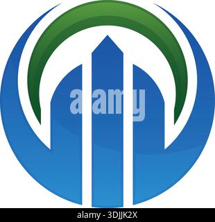 Column icon Logo Template vector Pro Vector Business Finance Logo template Stock Vector