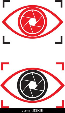 eye with opening symbol, vector icon Vector Logo Design Pro Stock Vector