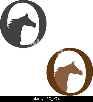 Horse logo, vector illustration Horse Logo Template Icon Vector Illustration Design Stock Vector