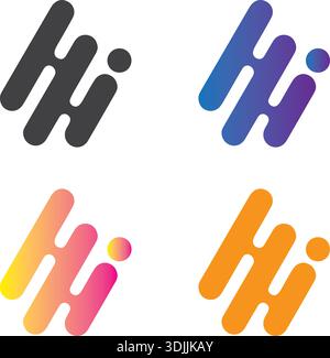 Modern letter a and technology logo design M Logo new m minimalist logo mini m logo design Stock Vector