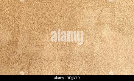 Close-Up of Rough Sandy Wall Texture in Earthy Beige Tones Stock Photo