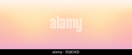 Soft spring background with color gradation. Pink and yellow gradient featuring delicate and dreamy spring sky Stock Vector