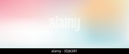 Spring background with pink and blue pastel colors gradation. Soft gradient creating dreamy and delicate sky backdrop Stock Vector