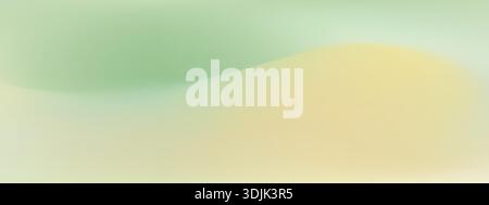 Spring background with yellow and green gradation. Soft and freshy backdrop with blending pastel color tones Stock Vector