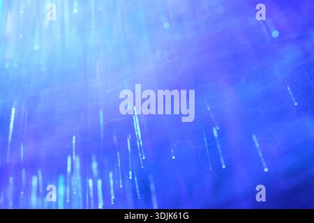 Gentle digital rain effect with vertical light streaks in pastel colors Stock Photo