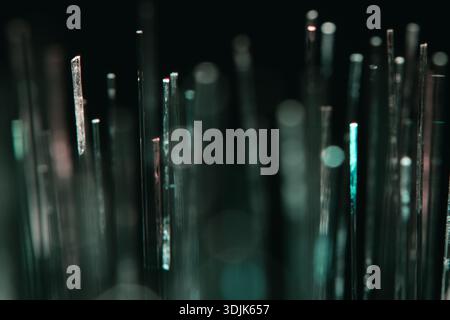 Abstract technology background representing high speed internet data transfer Stock Photo