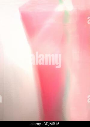 Simple bokeh background in pink pastel color Stock Photo
