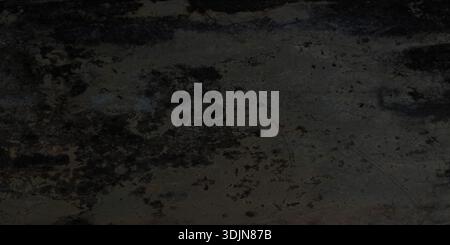 Dark weathered concrete texture with gritty industrial finish. Features mottled black and gray tones with subtle cracks and stains perfect for moody b Stock Photo