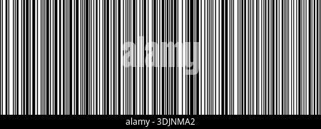 Black and white barcode strips pattern form abstract linear vector background Stock Vector