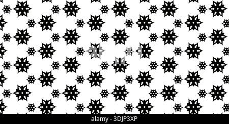 Seamless Geometric Floral Star Motif Pattern Background Stock Vector