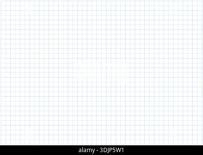 Squared blue dashed grid paper. Blank dashed notebook sheet. Mathematics simple pattern. Lined paper background. Education grid texture backdrop Stock Vector