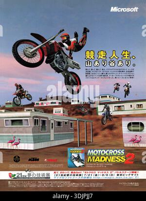 2000 video game Motocross Madness 2 ad japan Stock Photo - Alamy