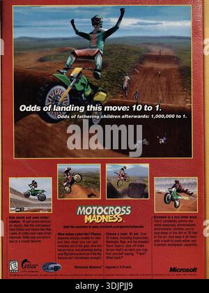 1998 PC game Motocross Madness ad Stock Photo - Alamy