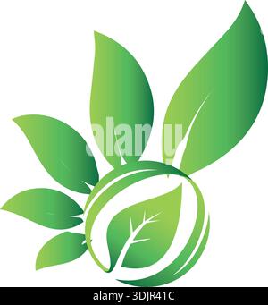 Green Tomorrow Celebrating Earth Day with Actions for a Sustainable Planet logo design Stock Vector