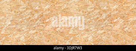 OSB Oriented strand board wood house seamless background texture – pattern of flat fibreboard building panel from wooden chip construction material. Stock Photo