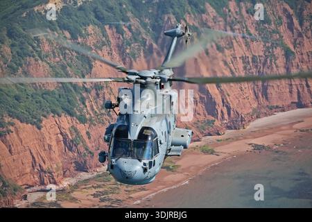 Royal Navy EHI EH101-111 Merlin HM2 helicopter, registration ZH857 ...