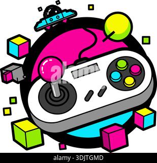 Pixel art 8 bit objects. Retro game assets. Set of icons. Vintage ...