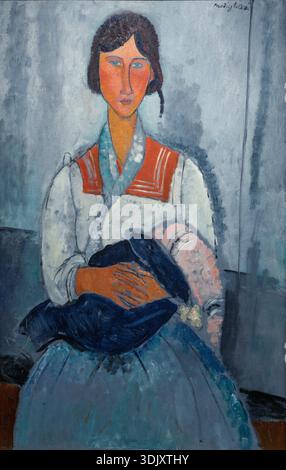 Gypsy Woman with Baby, Amedeo Modigliani, 1919, National Gallery