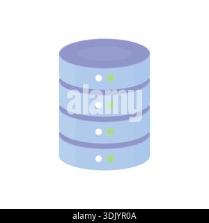 Database. Storing large amounts of data. Stock Vector
