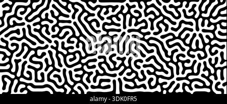 Abstract background with flowing organic lines and chaotic patterns. Modern design with retro texture, perfect for creative posters and textile Stock Vector