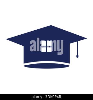 Modern homeschooling icon representing online education, remote learning, digital study, virtual classroom, and home school concept for apps, websites Stock Vector