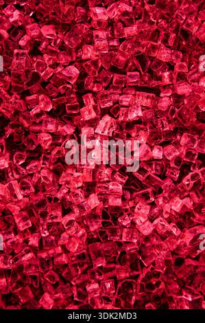 Abstract background of broken glassy cubes. Stock Photo