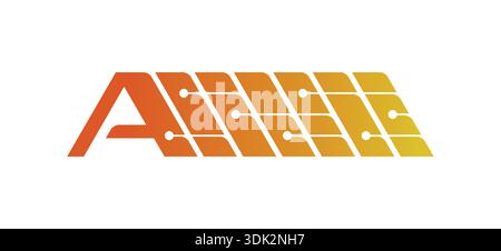 AI logo. fast AI concept. electronic AI logo. AI logo for business, education world. Stock Vector