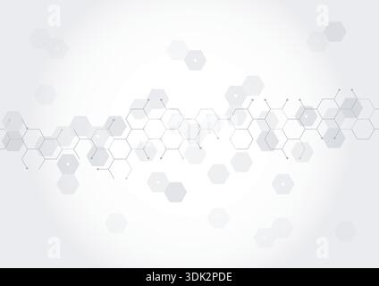 background for health, science, education. hexagons background. Stock Vector