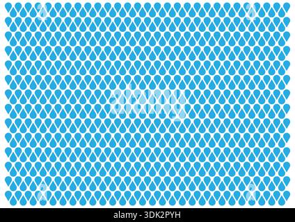 blue water drops background concept. Stock Vector