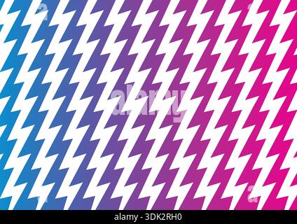 blue-purple gradient zig zag background. Stock Vector