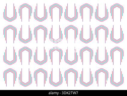 colorful geometric pattern on white background. geometric background. Stock Vector