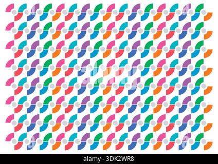 colorful wavy background. multicolored geometric background. letter s pattern Stock Vector