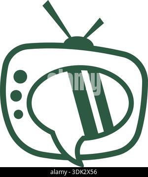 Modern smart tv icon design Stock Vector