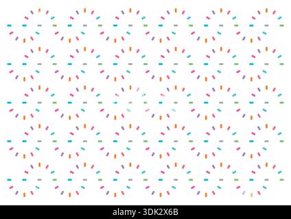 colorful geometric background. curling colored lines. geometric background Stock Vector
