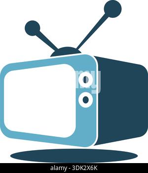 Modern smart tv icon design Stock Vector