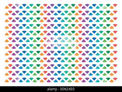 colorful triangles pattern on white background. colorful triangles background Stock Vector