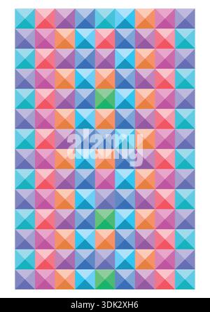 colorful squares background. geometric background Stock Vector