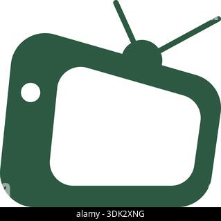 Modern smart tv icon design Stock Vector