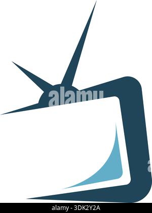 Modern smart tv icon design Stock Vector