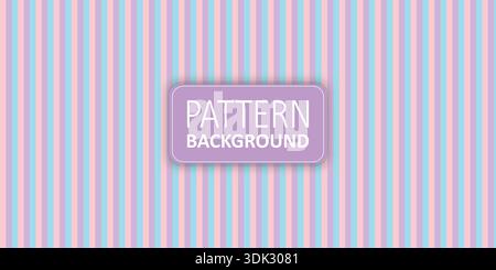 Pastel Vertical Stripe Pattern Background with Soft Pink and Blue Lines Stock Vector