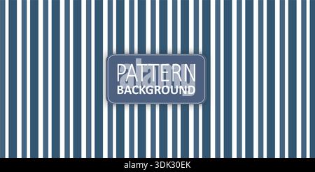Navy Blue Vertical Stripe Pattern Background with Clean Repeating Lines Stock Vector