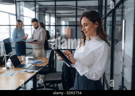 Business people are working in the office. Stock Photo