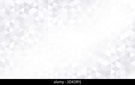 Abstract white triangle background. Triangles pattern. Grey blue geometry texture. Mosaic patern. Light geometric gray colour design. Triangular Stock Vector