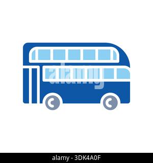 hop on hop off color flat icon. Vector isolated element. Editable stroke. Stock Vector