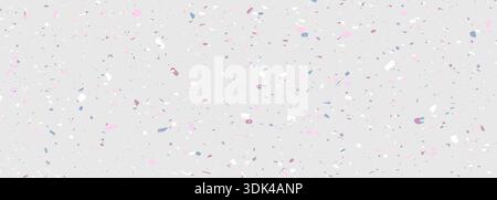 Marble granite background. Terrazzo texture gray of stone, pink, blue and white granite abstract background. Empty tile surface sandstone pattern Stock Vector
